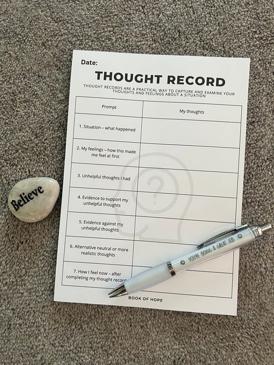Thought Record Notepad